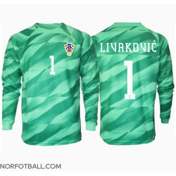Billige Fotballdrakt Kroatia Dominik Livakovic #1 Keeper Replika Bortedrakt EM 2024 Langermet
